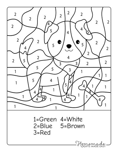 coloring pages by numbers printable
