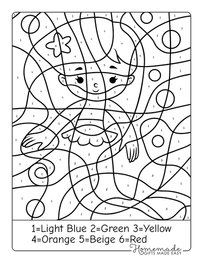 coloring pages by numbers printable