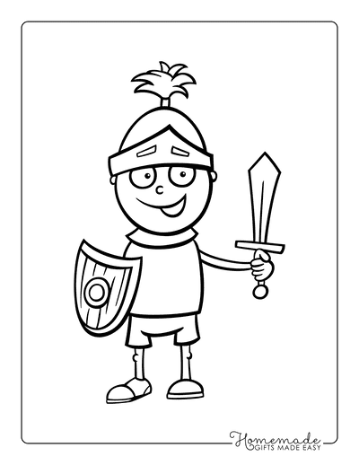 Coloring Pages for Boys Knight