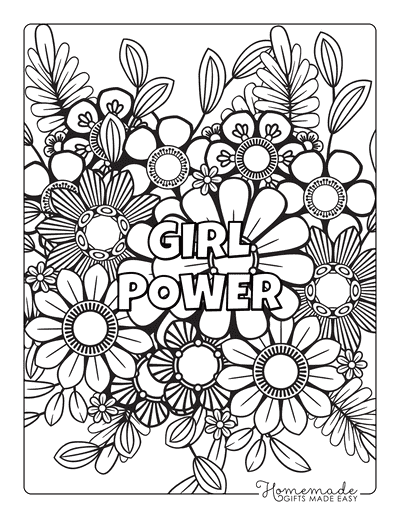 11 Cool, Smart Coloring Pages For Teenage Girls