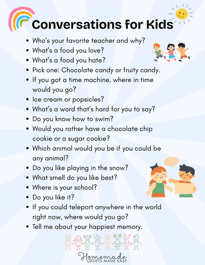Conversation Starters for Kids