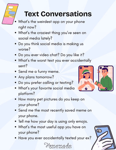 Conversation Starters Text Message