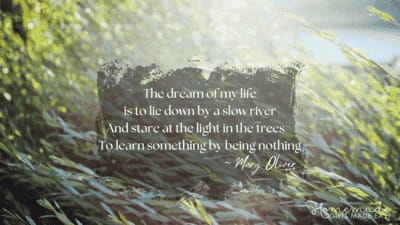 Cottagecore Aesthetic Wallpaper Mary Oliver Quote