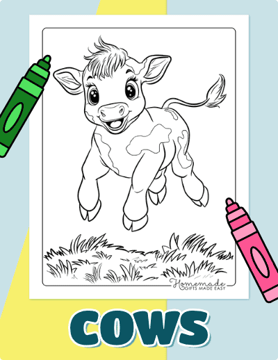 Cow Coloring Pages