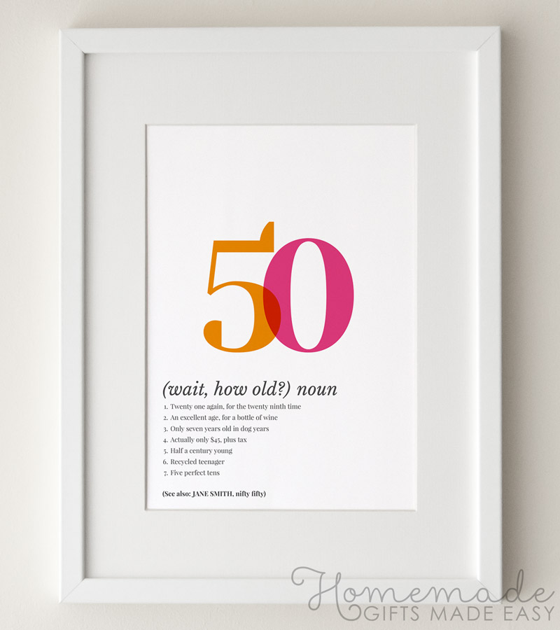 50th Birthday Gifts for Women, Fabulous Funny Happy Birthday Gift