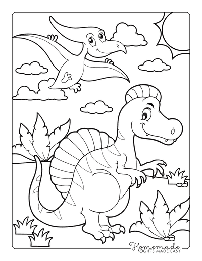 Download 128 Best Dinosaur Coloring Pages Free Printables For Kids