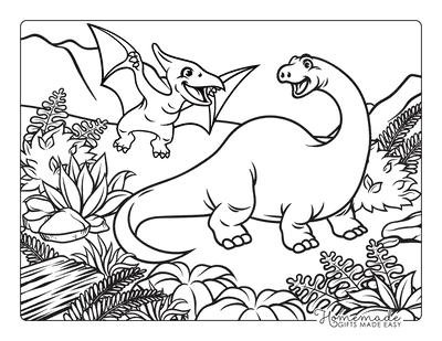 Download 128 Best Dinosaur Coloring Pages | Free Printables for Kids