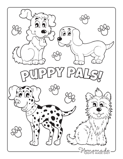 95 Dog Coloring Pages For Kids Adults Free Printables