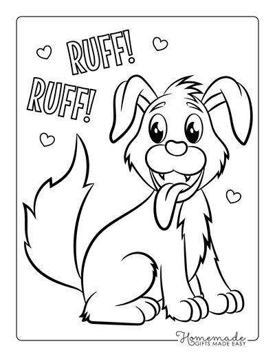 dog coloring pages kids