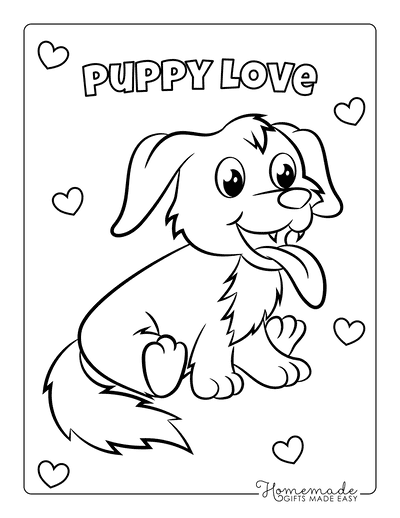 baby dogs coloring pages