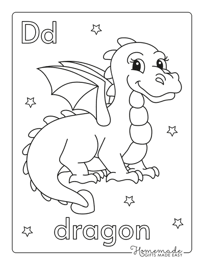 Free Dragon Coloring Pages for Kids & Adults