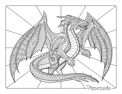 dragon coloring pages for kids