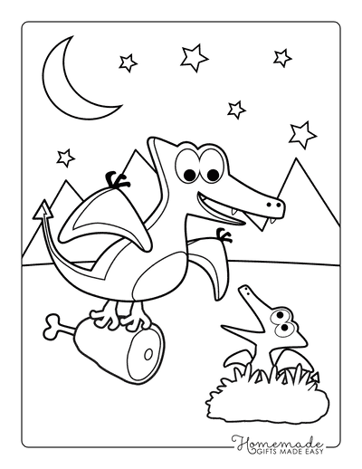 Dragon Coloring Pages Mom Dragon Baby Nest