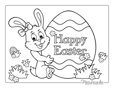 Download 42 Easter Bunny Coloring Pages for Kids & Adults | Free ...
