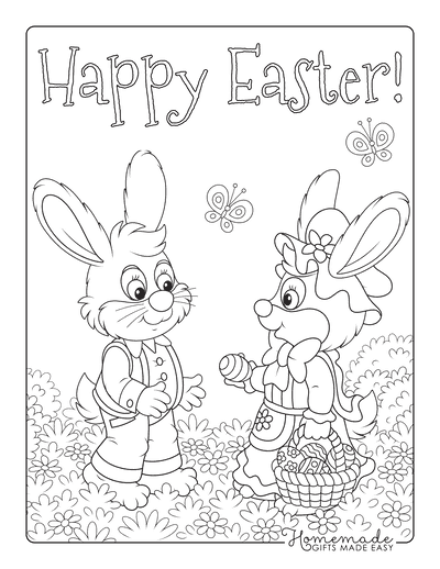 pudgy bunny coloring pages
