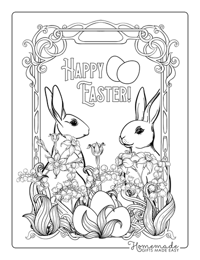 easter flower coloring pages