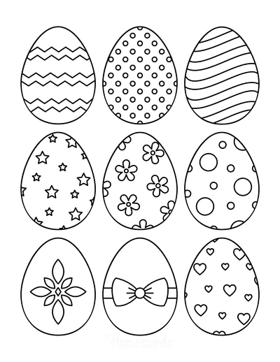 Free Easter Coloring Pages for Kids Adults
