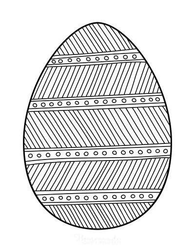 Easter Egg Coloring Patterned Egg 2