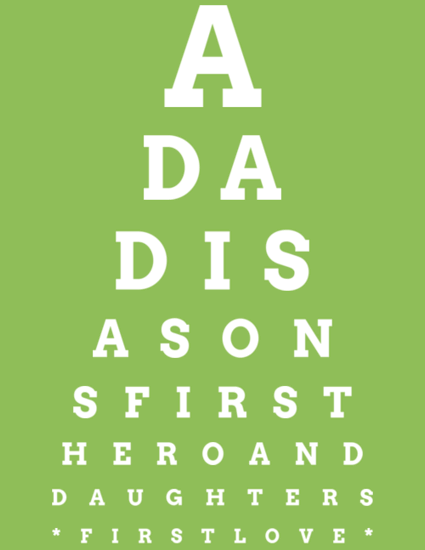 eye chart fathers day