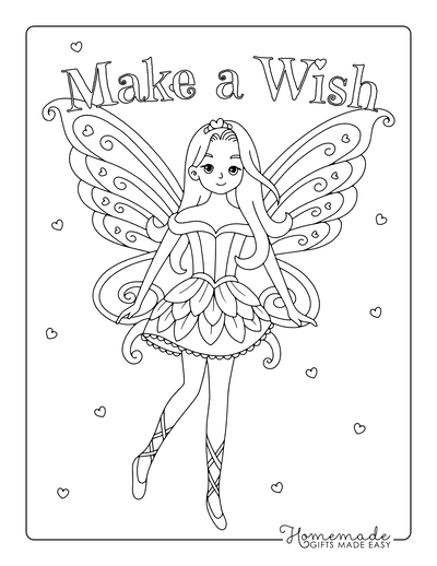 free coloring pages fairy