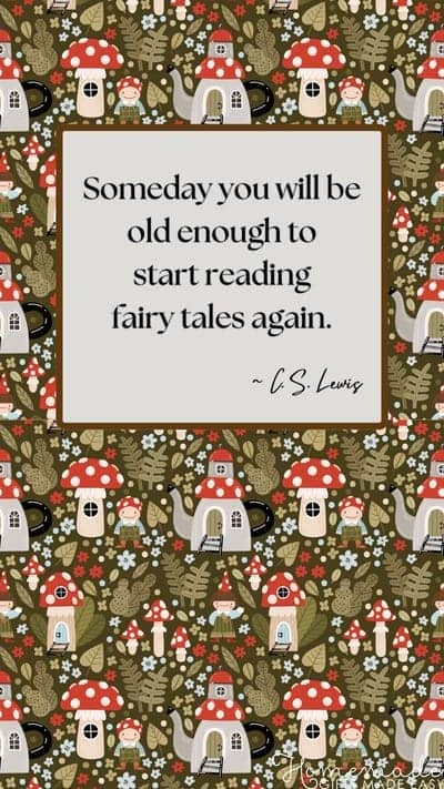 Fairycore Aesthetic Wallpaper C.S. Lewis Quote