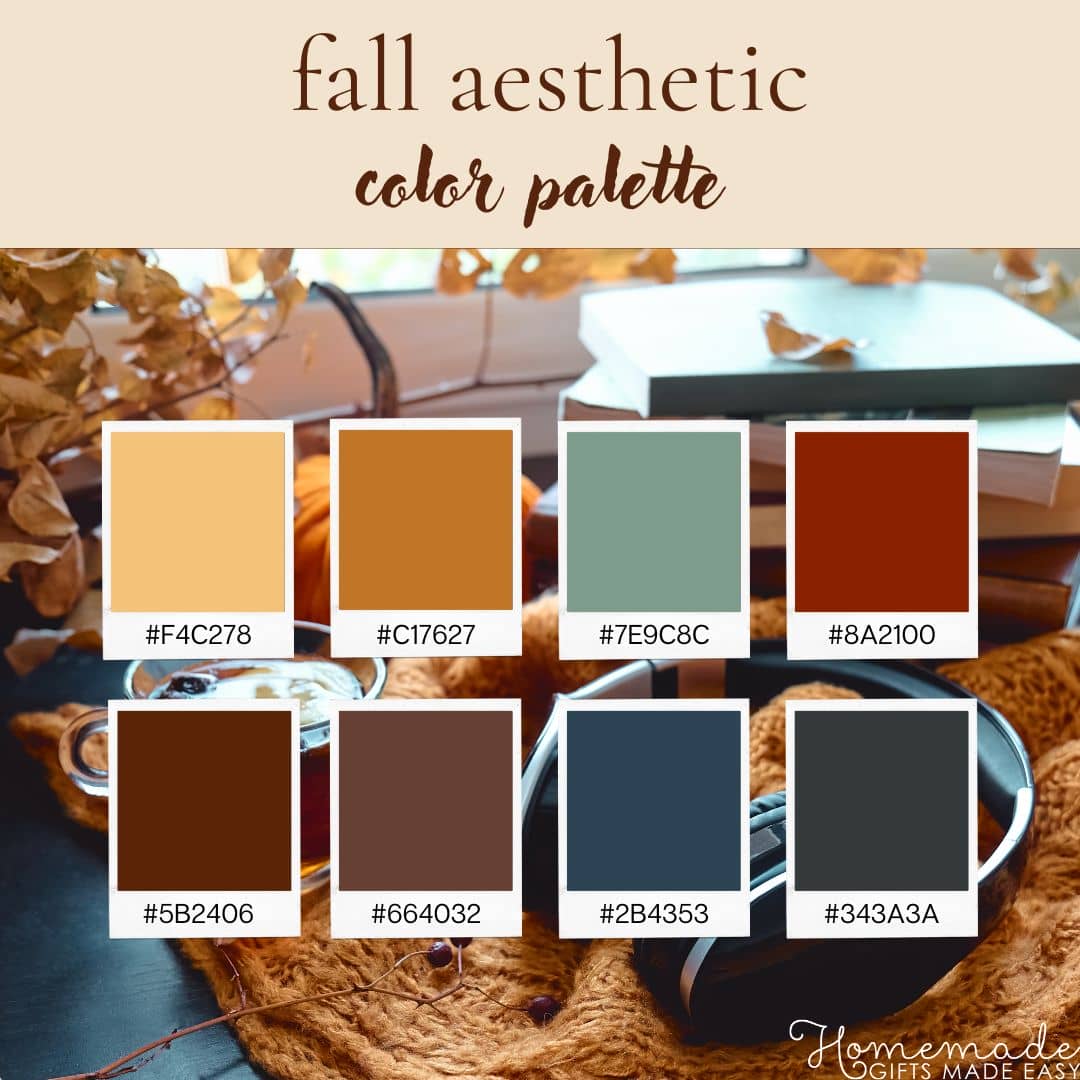 Fall Aesthetic Color Palette and Fall Colors