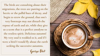 Fall Aesthetic Wallpaper George Eliot Quote