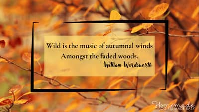 Fall Aesthetic Wallpaper Wordsworth Quote