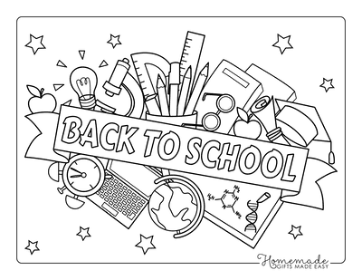 school related coloring pages