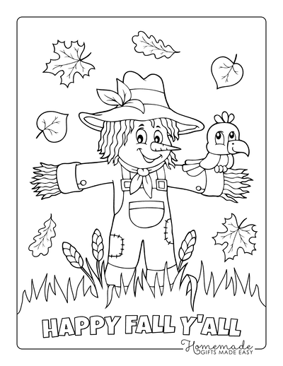 Free Printable Coloring Pages Of Fall