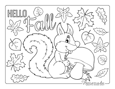 free printable fall coloring pages for preschoolers
