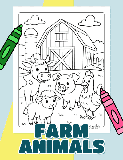 Farm Animal Coloring Pages
