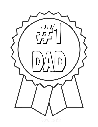 Number 1 Dad Coloring Pages Coloring Pages
