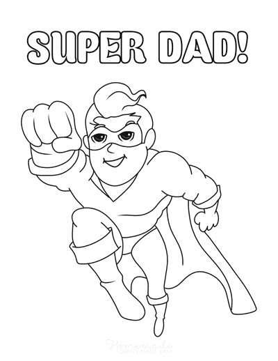 Happy Father's Day Coloring Pages for Kids