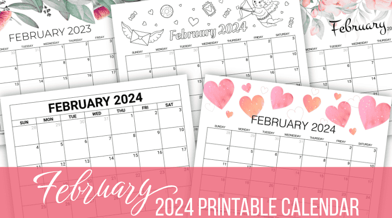 February 2024 Calendar  Free Printable with Holidays