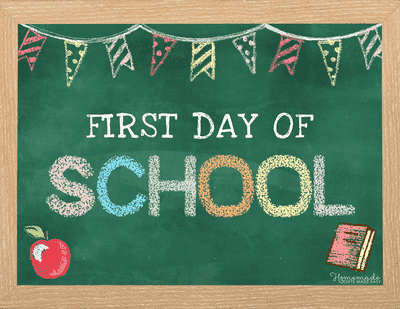 Free Printable First Day of School Sign (PDF Download)