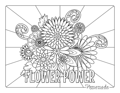 53 Flower Coloring Pages (Free PDF Printables)