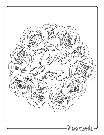 cute coloring pages of roses