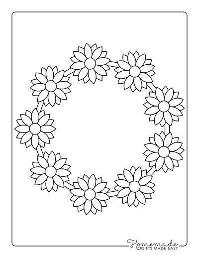 Easy Printable Rose Coloring Pages for Kids