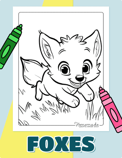 Fox Coloring Pages