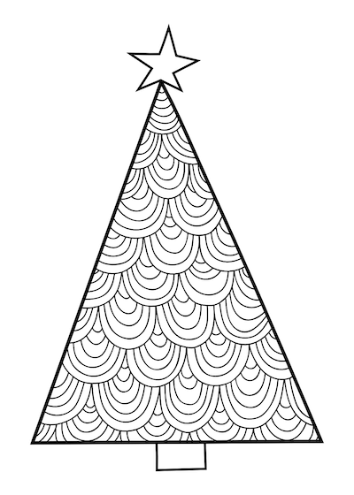 Free Printable Christmas Cards Coloring Christmas Tree