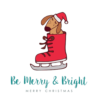 couple christmas card ideas with dog