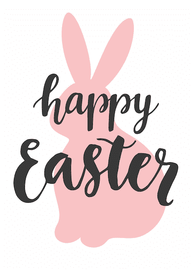 happy easter sign printable