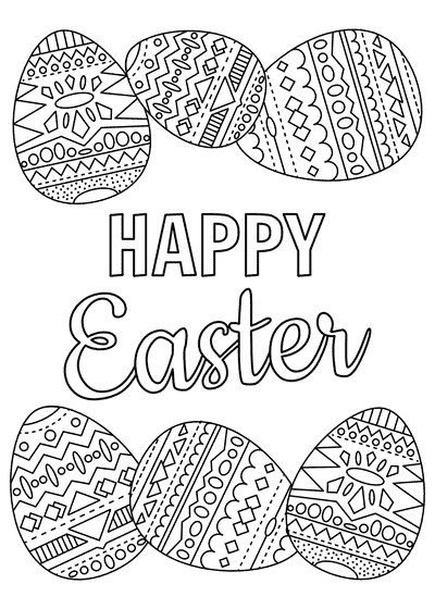 Happy Easter Vintage Sign With Eggs On White Background Stock