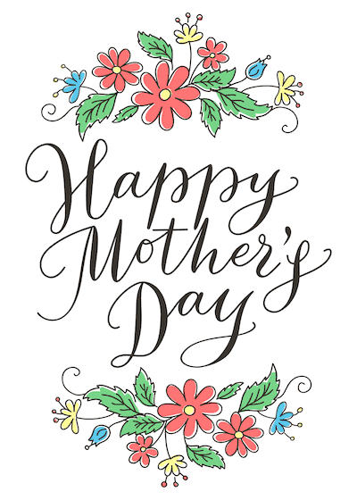 Free Printable Mothers Day Cards Happy Cute Flowers