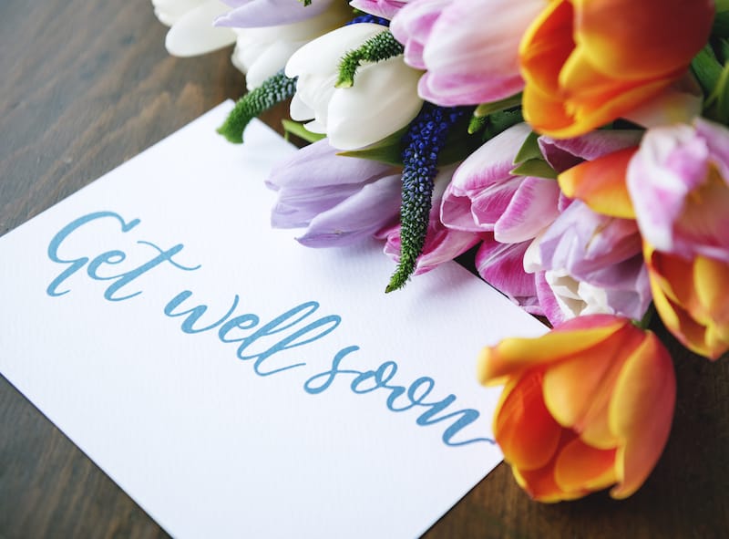Sending Flowers to Say Get Well
