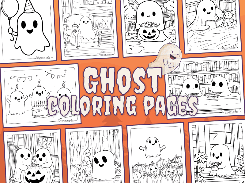 Ghost Coloring Pages