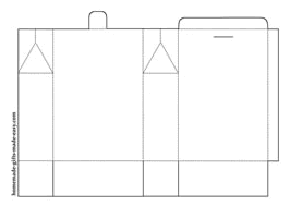 printable paper bag template