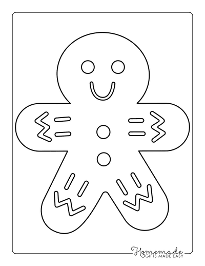 Free Printable Gingerbread Man Templates & Coloring Pages