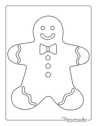 Free Printable Gingerbread Man Templates & Coloring Pages